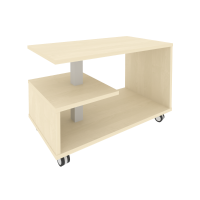 Стол журнальный на колесах First KSM-1 (клён)